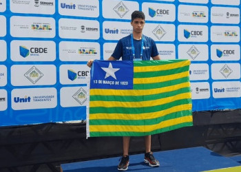 Estudante piauiense da rede estadual conquista primeiro ouro nos Jogos Escolares Brasileiros