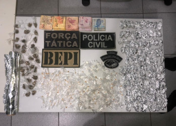 Polícia apreende diversas porções de drogas dentro de residência em Parnaíba, litoral do Piauí