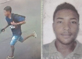 Polícia divulga imagens de suspeito de matar jovem que trabalhava com a mãe em mercado público no PI