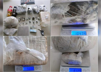 Polícia apreende mais de 2kg de drogas em casa abandonada na zona Sul de Teresina