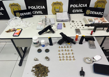 Denarc desarticula bocas de fumo, apreende cocaína, skunk e prende 3 suspeitos em Teresina