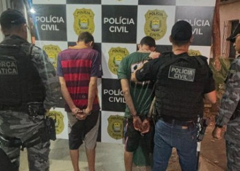 Policiais prendem membro de facção investigado por homicídios e jovem suspeito de atuar em boca de fumo no Piauí