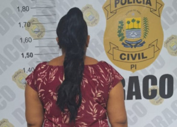 Suspeita de se passar por integrante de facção para extorquir vizinha é presa em Teresina