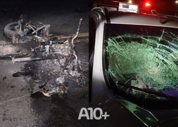 Motociclista invade contramão e morre após ser atropelado e arremessado por veículo no Maranhão