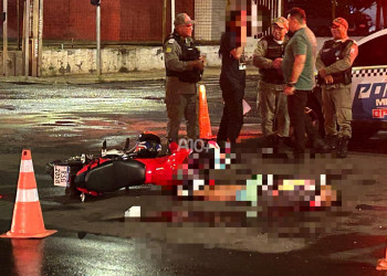 Homem morre após colidir motocicleta contra carro na zona Sul de Teresina; VÍDEO!