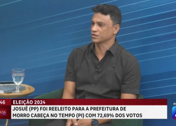Reeleito com quase 73% dos votos, Josué Alves comemora vitória em Morro Cabeça no Tempo; VÍDEO!