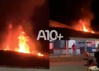 Incêndio de grandes proporções destrói boxes do Mercado do Produtor em São Raimundo Nonato, no Piauí
