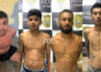Três homens são presos e um adolescente apreendido durante operação contra o tráfico de drogas no Piauí