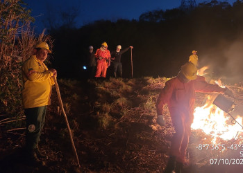 Bombeiros Militares, Bopaer e brigadistas intensificam combate a incêndios florestais no Piauí