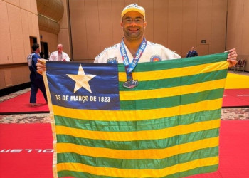 Soldado da PM-PI, Stanley Torres conquista vice-campeonato no Mundial de Judô em Las Vegas