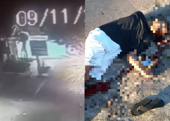 Vídeo mostra exato momento em que jovem é surpreendido e executado na zona Leste de Teresina