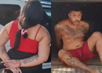 Casal suspeito de participar de organização que rouba e vende motocicletas é preso em Timon