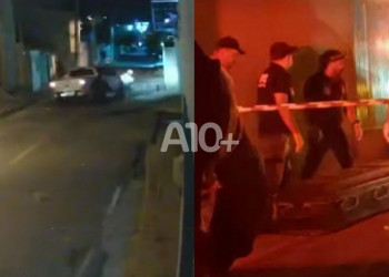 Vídeo mostra exato momento em que homem morre após ser atropelado por caminhonete no Piauí
