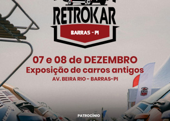 Exposição de carros antigos vai movimentar Barras neste fim de semana