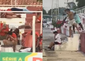 Abelhas invadem estádio e atacam atletas e torcedores durante estreia do Campeonato Piauiense 2025; VÍDEO!