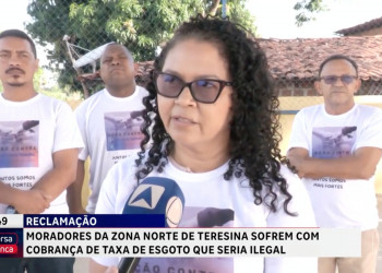 Moradores da zona Norte de Teresina protestam contra taxas da Águas de Teresina: 