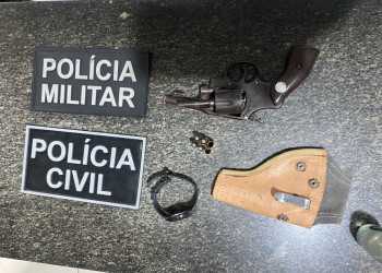 Homem é preso pela PM após tentar matar mulher a tiros no interior do Piauí