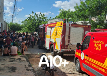 Jovem morre carbonizado durante incêndio dentro de residência na zona Sul de Teresina