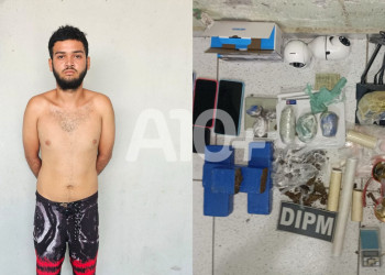 PM prende “Barbudinho” e apreende drogas e até câmera de monitoramento dentro de casa no Piauí