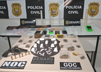 Faccionados do Bonde dos 40 são presos durante operação do Denarc em Teresina; armas e drogas são apreendidas