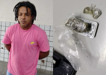 Suspeito de tráfico de drogas é preso em flagrante durante ação da Polícia Civil em Teresina