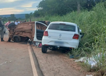 Homem e bebê de apenas 2 meses morrem em grave acidente no interior do Piauí