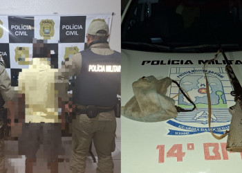 Homem é preso por posse ilegal de arma de fogo após ameaçar homem em discussão no Piauí