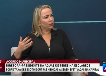 Diretora da Águas de Teresina esclarece sobre redução da taxa de esgoto e outras medidas após acordo; VÍDEO!