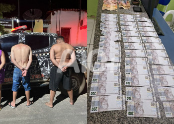 Trio é preso pela polícia com quase R$ 8 mil em cédulas falsas no Piauí; entenda como criminosos agiam