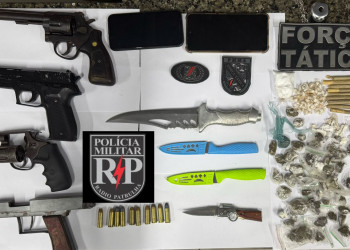 Após várias denúncias de moradores, polícia apreende drogas e armas em bar em Timon, no Maranhão