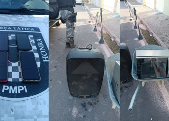 PM recupera moto de entregador roubada por bandidos, celulares e até micro-ondas na zona Leste de Teresina