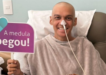 Bruno Neto, prefeito de Angical do Piauí, comemora alta hospitalar após tratamento de leucemia