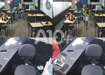 Bandidos armados tocam o terror e agridem clientes de bar na zona Sul de Teresina; VÍDEO!