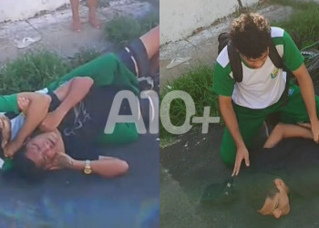 Vítima é abordada por assaltante, reage com golpe de jiu-jitsu, imobiliza o criminoso e aciona a polícia; VÍDEO!