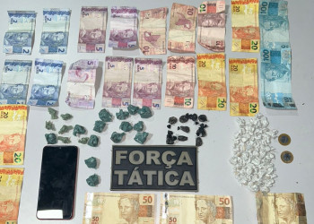 Polícia prende homem por tráfico de drogas e companheira dele por desacato na zona Sul de Teresina