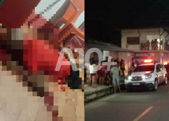 Homem é morto com facada no peito após discussão em bar no Piauí; cabo quebrou e lâmina ficou cravada no corpo da vítima