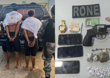 Homens são presos por tráfico de drogas e posse ilegal de arma em Teresina