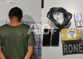 Suspeito de tráfico de drogas é preso durante abordagem policial na zona Norte de Teresina