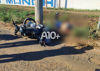 Homem morre após bater motocicleta contra poste na zona Sul de Teresina
