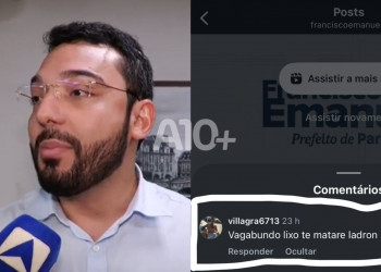 Prefeito de Parnaíba registra boletim de ocorrência após receber ameaça de morte em rede social