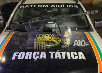Polícia do Ceará apreende fuzil Calibre .50 que poderia ser usado em invasões a banco na divisa com o Piauí