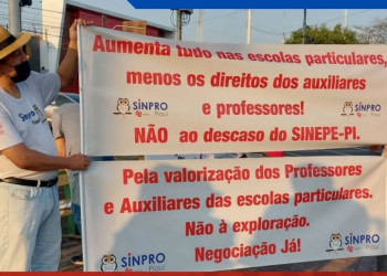 No Piauí, professores e auxiliares da rede privada iniciam greve a partir de segunda-feira (30)