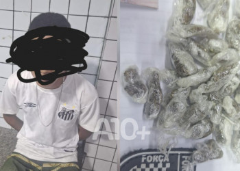 Homem é preso com “trouxinha” de drogas e dinheiro na zona Sudeste de Teresina