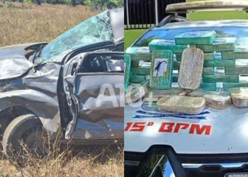 Polícia encontra grande quantidade de drogas durante ocorrência de acidente no interior do Piauí; homem é preso