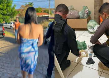 Mulher que assumiu o lugar do marido no tráfico de drogas é presa durante operação no Piauí