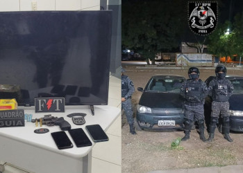 Suspeitos de envolvimento em diversos roubos são presos pela polícia em Timon, no Maranhão
