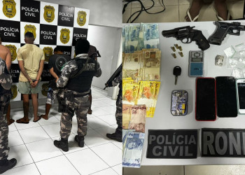 Quadrilha suspeita de realizar assaltos em postos de combustíveis é presa no Piauí; um dos membros tem envolvimento com homicídio