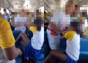 No Piauí, funcionário é afastado após tentar retirar aluna à força de ônibus escolar; VÍDEO!