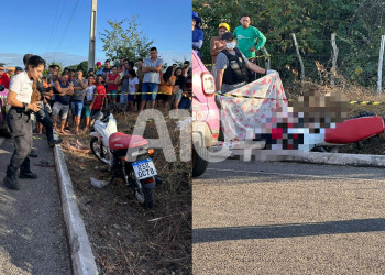 Marceneiro morre ao cair de moto e ser atingido pelo próprio veículo no Piauí