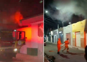 Incêndio atinge loja de eletrônicos no interior do Piauí
